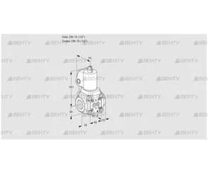 VAN1T15N/NQGL (88013930) Сбросной газовый клапан Kromschroder