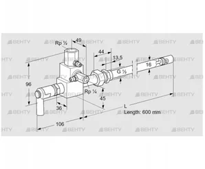 ZMI 16B600R (84230060) Пилотная горелка Kromschroder