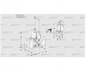 VAS3E50F/50F05NWR/PP/BS (88105670) Газовый клапан Kromschroder