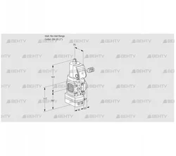 VAD1-/25R/NWSR-100A (88031699) Газовый клапан с регулятором давления Kromschroder