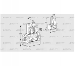 VCS9125F05NNAGR3E/PPPP/PPZ- (88206711) Сдвоенный газовый клапан Kromschroder