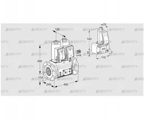 VCS9125F05NNAGR3E/PPPP/PPZ- (88206711) Сдвоенный газовый клапан Kromschroder