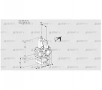 VAH1E25R/25R05HEVWR/PP/PP (88104303) Клапан с регулятором расхода Kromschroder