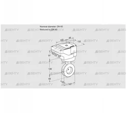 IBAF65/40Z05/20-60Q3E (88303506) Дроссельная заслонка Kromschroder