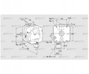 DG 150UG-4K2 (84447031) Датчик-реле давления газа Kromschroder