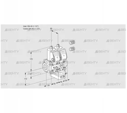 VCG2E40R/40R05NGEWR3/MMPP/PPPP (88104223) Клапан с регулятором соотношения Kromschroder