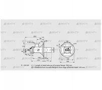 BIOA 65HB-300/235-(34)D (84022530) Газовая горелка Kromschroder