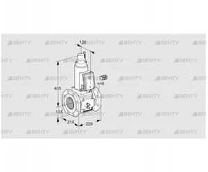 VAS8100F05LW3B/MM/PP (88206926) Газовый клапан Kromschroder