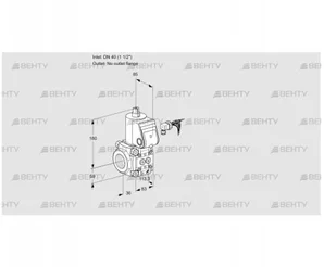 VAS340/-R/NK (88028319) Газовый клапан Kromschroder