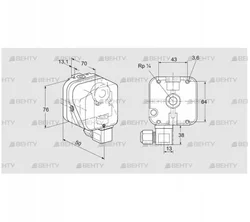 DG 150BG-6K2 (84447422) Датчик-реле давления газа Kromschroder