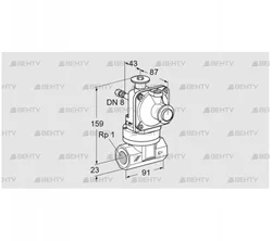 JSAV 25R40/2-0Z (86361051) Предохранительный запорный клапан Kromschroder