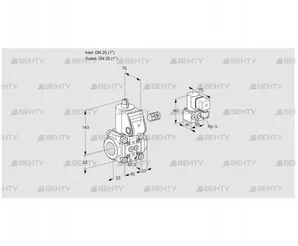 VAS125R/NW (88002573) Газовый клапан Kromschroder