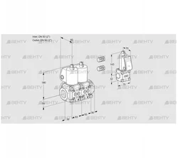 VCS3E50R/50R05NNWL3/ZSPP/PPPP (88104892) Сдвоенный газовый клапан Kromschroder