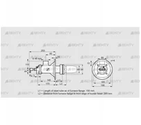 BICA 65HB-150/285-(34A)DR (84022428) Газовая горелка Kromschroder