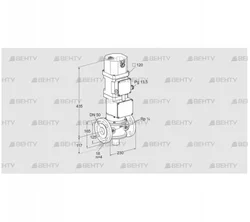 VK 50F10MXA43D (85317210) Газовый клапан с приводом Kromschroder