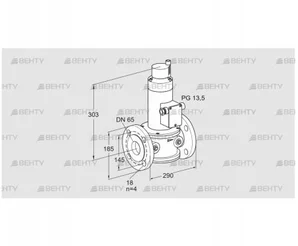 VG 65F02LT33DMVZ (85272980) Запорный газовый клапан Kromschroder