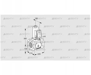 VAS8T100A05NQGRB/PP/MM (88203389) Газовый клапан Kromschroder