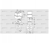 IDR150Z03D350AS/50-30W20E (88303030) Дроссельная заслонка Kromschroder