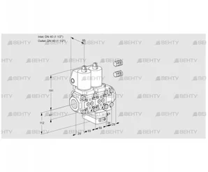 VCG2E40R/40R05NGEVWGL3/PPPP/PPPP (88107432) Клапан с регулятором соотношения Kromschroder