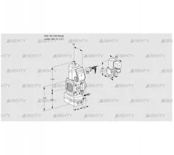 VAG1-/15R/NWBE (88006202) Газовый клапан с регулятором соотношения Kromschroder