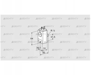 DG 40VC6D-5W (84448825) Датчик-реле давления газа Kromschroder