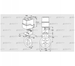 IDR150Z03D100AU/50-03W3E (88303366) Дроссельная заслонка Kromschroder