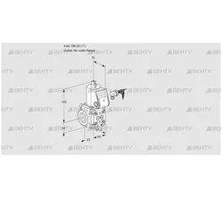 VAS125/-R/NW (88000809) Газовый клапан Kromschroder