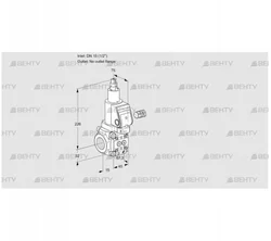 VAS115/-R/LQSR (88017919) Газовый клапан Kromschroder