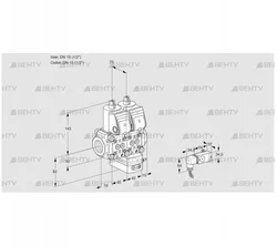 VCG1T15N/15N05NGAQR/PPPP/2-PP (88100447) Клапан с регулятором соотношения Kromschroder