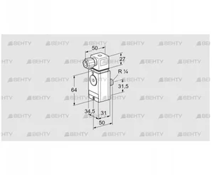 DG 60VC8D-6W (84448274) Датчик-реле давления газа Kromschroder