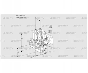 VCH3E50R/50F05NHEVWR3/PPPP/PPPP (88106300) Клапан с регулятором расхода Kromschroder