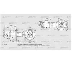 BIO 100HBL-200/135-(49)E (84012021) Газовая горелка Kromschroder