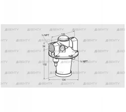 GIK 15TN02-5B (03155177) Регулятор соотношения газ/воздух Kromschroder