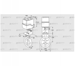 IDR250Z03D100AS/50-30W20TR10 (88302657) Дроссельная заслонка Kromschroder