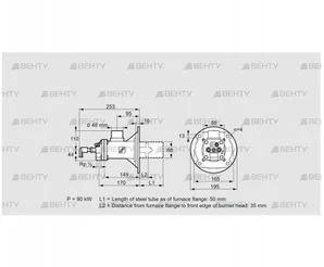 BIOA 65RM-50/35-(71)D (84022517) Газовая горелка Kromschroder