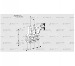 VCS1E10R/15R05NNWGR8/PPPP/PPPP (88107367) Сдвоенный газовый клапан Kromschroder