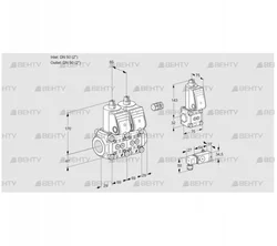 VCS2E50R/50R05NNWR/1-PP/PPBS (88106698) Сдвоенный газовый клапан Kromschroder