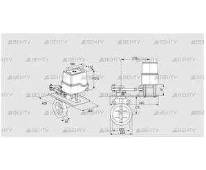 IDR200Z03D450GDW/50-30W20E (88302862) Дроссельная заслонка Kromschroder