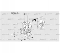 VCG2E40R/40R05NGEWR/PPPP/PPZS (88101182) Клапан с регулятором соотношения Kromschroder