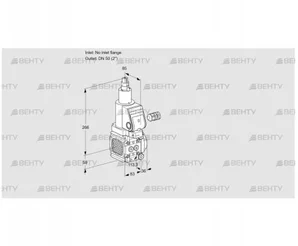 VAS3-/50R/LQGR (88032877) Газовый клапан Kromschroder