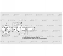 BIC 80HLR-0/35-(56)D (84199063) Газовая горелка Kromschroder