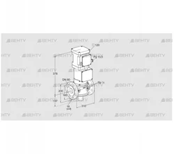 VK 80F10T5A6L3DS (85312068) Газовый клапан с приводом Kromschroder