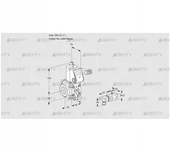 VAS125/-R/NW (88000843) Газовый клапан Kromschroder