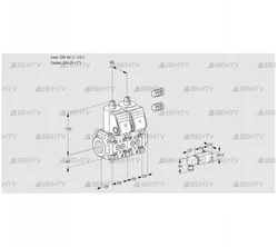 VCS2E40R/25R05NNWR3/PP4-/PPPP (88105444) Сдвоенный газовый клапан Kromschroder