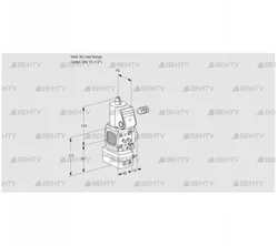 VAD1-/15R/NW-25B (88025675) Газовый клапан с регулятором давления Kromschroder