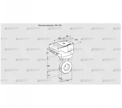 IBAF150Z05/20-60W3TR10 (88303355) Дроссельная заслонка Kromschroder