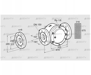 GFK 150F40-3 (81946100) Газовый фильтр Kromschroder