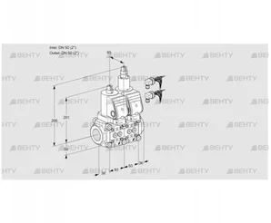 VCS3E50R/50R05NLWGR8/PPPP/PPPP (88104323) Сдвоенный газовый клапан Kromschroder