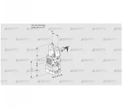 VAD1-/15R/NW-100B (88000525) Газовый клапан с регулятором давления Kromschroder