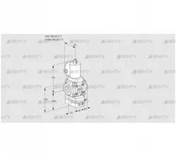 VAH1T25N/NQSLAA (88024353) Клапан с регулятором расхода Kromschroder